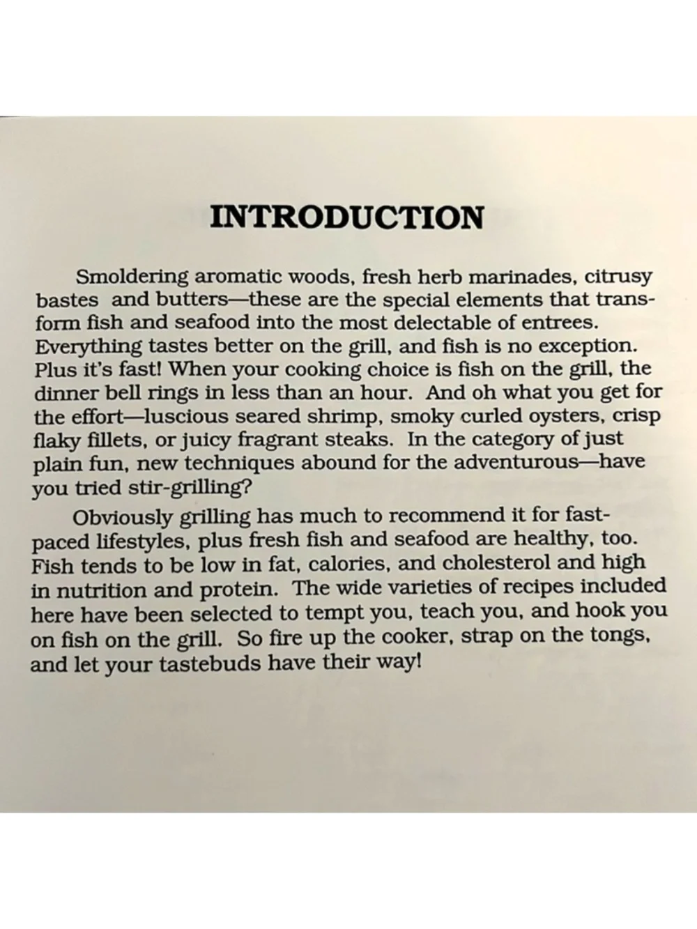 Hooked On Fish On The Grill Softcover Book EXC